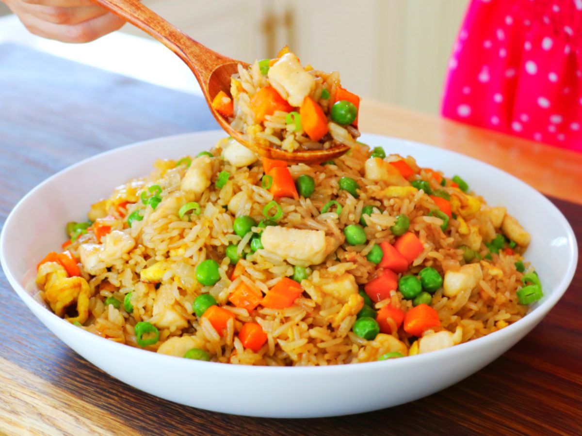 Riz frit au poulet