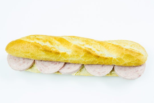 Sandwich saucisson à l'ail